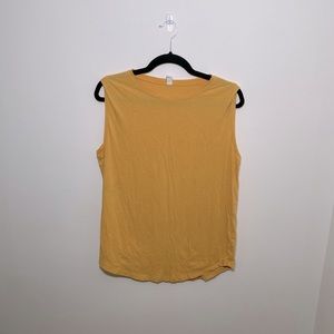 Yellow - Lululemon Brunswick Muscle Tank  - medium